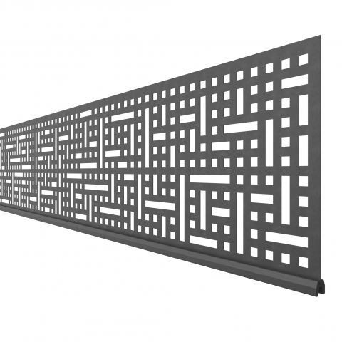 System Dekorprofil Quattro 3295 anthrazit, 178x30cm