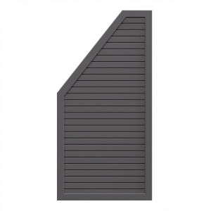 Zaunfeld Design Rhombus anthrazit 2681, links 90x180 auf 90cm