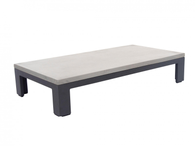 Apple Bee Delgado Kaffeetisch 130x70x27cm Aluminium anthrazit