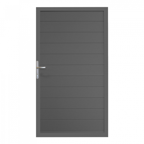 GrojaLumino Alu Steckzaun Universal-Tor 100x180cm anthrazit-anthrazit