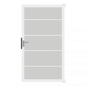 GroJa Ambiente Glastor DIN links 100x180cm Blockstreifen-Rahmen EV1