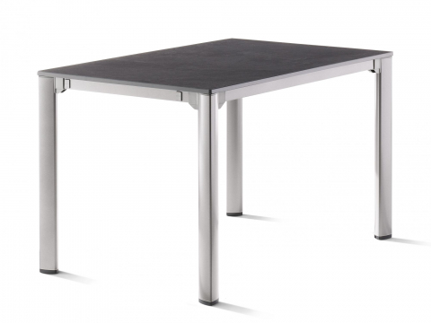 Sieger Exclusiv-Tisch verlängerbar 120-170-220cm, graphit-anthrazit