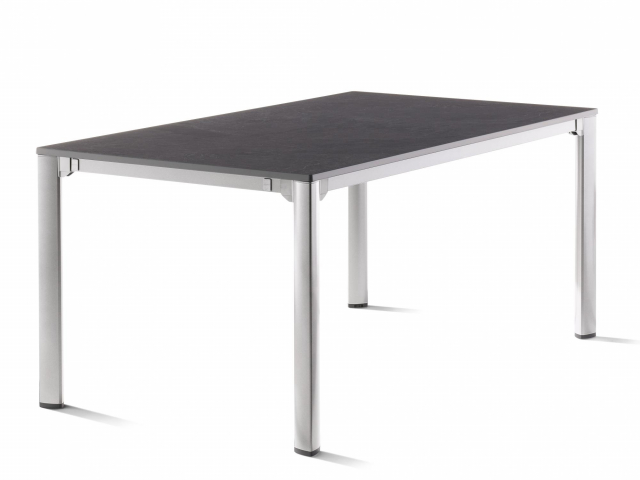 Sieger Exclusiv-Tisch verlängerbar 120-170-220cm, graphit-anthrazit |  Gartenmöbel