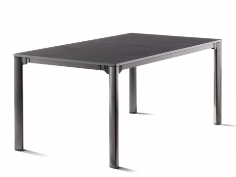 Sieger Exclusiv-Tisch verlngerbar 165-225-285cm, eisengrau-anthrazit