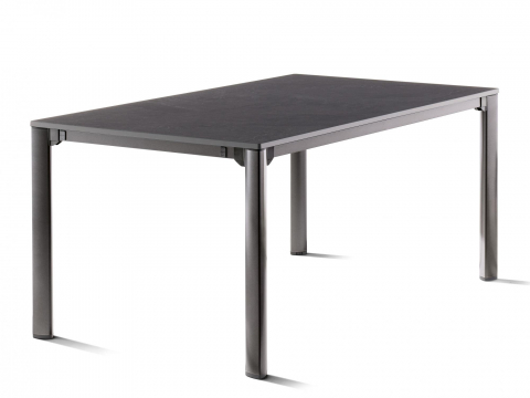 Sieger Exclusiv-Tisch verlängerbar 165-225-285cm, eisengrau-anthrazit