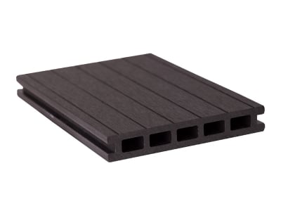 GroJaSolid Terrassendiele Entrada - 22x140x4000mm, schwarz