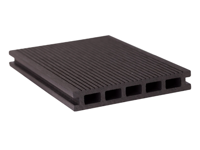 GroJaSolid Terrassendiele Entrada - 22x140x4000mm, schwarz