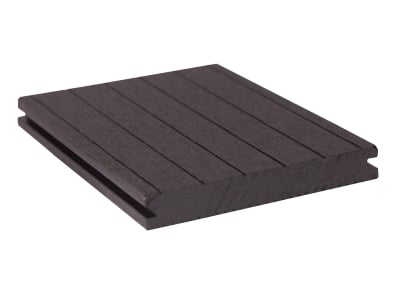 GroJaSolid Terrassendiele Novel - 20x140x4000mm, schwarz