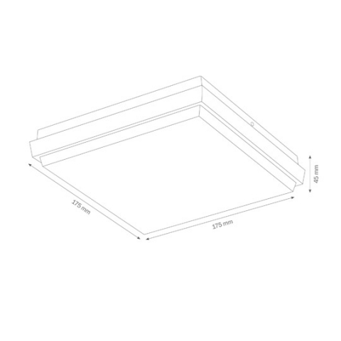 LCD Wand- und Deckenleuchte 5060 LED, Graphit