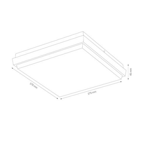 LCD Wand- und Deckenleuchte 5060 LED, Graphit