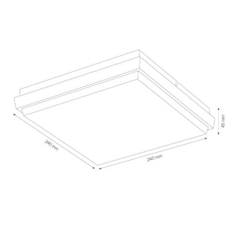 LCD Wand- und Deckenleuchte 5061 LED, Graphit