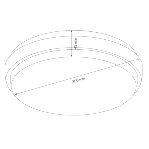 LCD Wand- und Deckenleuchte 5067 LED, Graphit