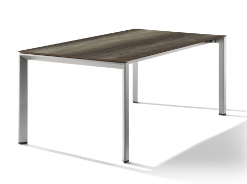 Sieger Tisch verlngerbar 180-290x100cm Graphit-Eiche dunkel