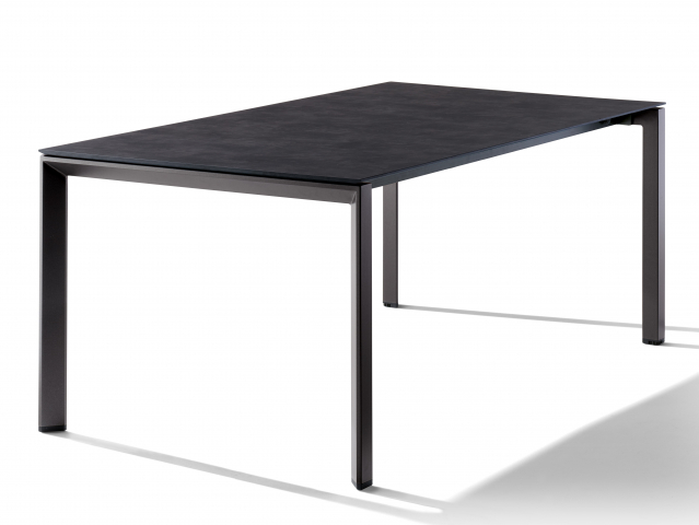 Sieger Tisch verlängerbar 180-290x100cm Eisengrau-Zement anthrazit