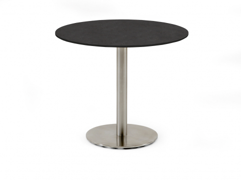 Niehoff Bistro Tisch rund 95cm, HPL Granit-Design