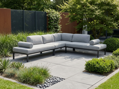Brafab Gonesse Loungegarnitur mit Kissen 225x295x74cm