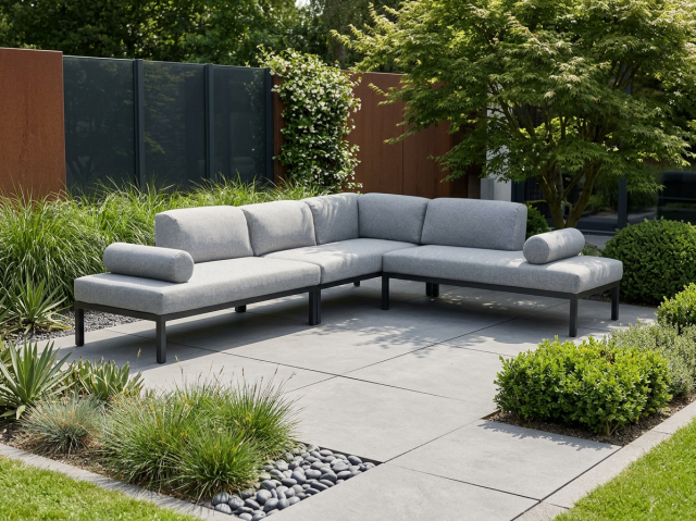 Brafab Gonesse Loungegarnitur mit Kissen 225x295x74cm