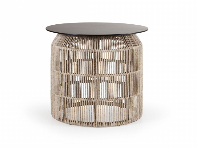 Brafab Pamir Beistelltisch H=45cm, Geflecht beige