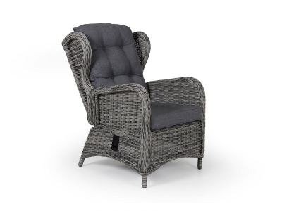 Brafab Rosita Positionssessel, Geflecht grau, inkl. Kissen, R&uuml;ckenteil verstellbar