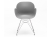 Niehoff Sushi Schalensessel Gestell verchromt Sitzschale grey