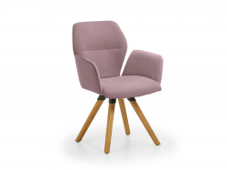 Niehoff Merlot Armlehnstuhl Wildeiche drehbar Venice aubergine