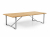 Brafab Gotland Loungetisch 150x65cm Teakholz Gestell Edelstahl