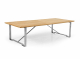 Brafab Gotland Loungetisch 150x65cm Teakholz Gestell Edelstahl