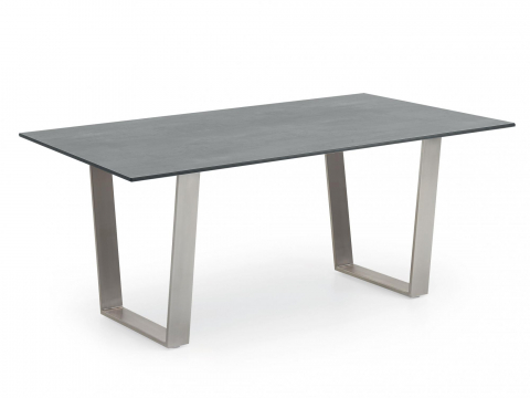 Niehoff Primus Designtisch Trapezkuve HPL Beton-Design 200cm