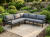 Brafab Leone Loungegarnitur 218x218cm Aluminium schwarz, inkl. Polster