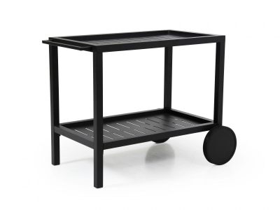 Brafab Belfort Servierwagen, schwarz 82x56cm