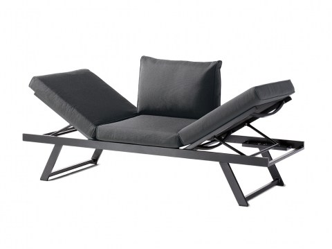 Sieger Auckland Daybed, graphit - Polster grau