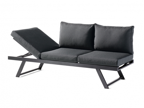 Sieger Auckland Daybed, graphit - Polster grau