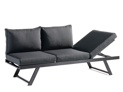 Sieger Auckland Daybed, eisengrau - Polster grau