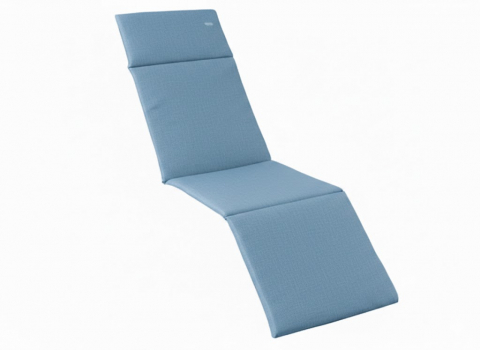 Sieger Relaxsessel-Auflage Baumwoll-Polyester-Mix, hellblau 49x164x4cm