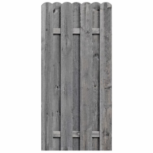 Bohlenzaun Boleo gerade Kiefer kdi grau 90x180cm 51193