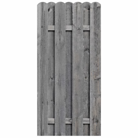 Bohlenzaun Boleo gerade Kiefer kdi grau 90x180cm 51193