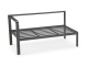 Best Richmond Lounge Seitenteil links 142x78cm, Gestell anthrazit, Teak Armlehnen