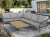 Best Mali Loungegarnitur 246x323cm, 5-teilig inkl. Polster und Teaktisch 140x80cm