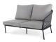 Best Mali Lounge 2-Sitzer rechts grau 154cm inkl. Polster
