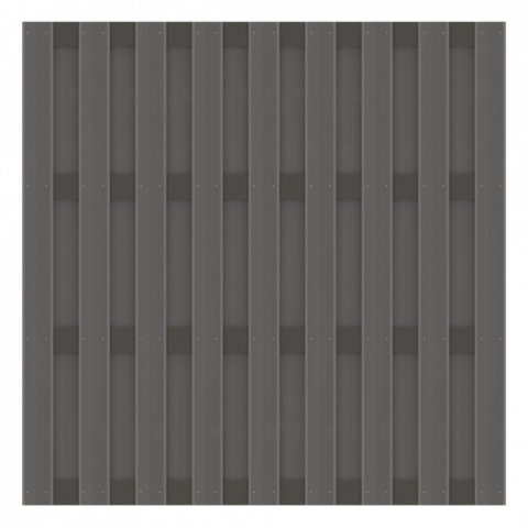Zaun Jumbo WPC Alu Design anthrazit-anthrazit 2880 179x179cm