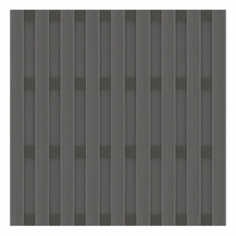 Zaun Jumbo WPC Alu Design anthrazit-anthrazit 2880 179x179cm