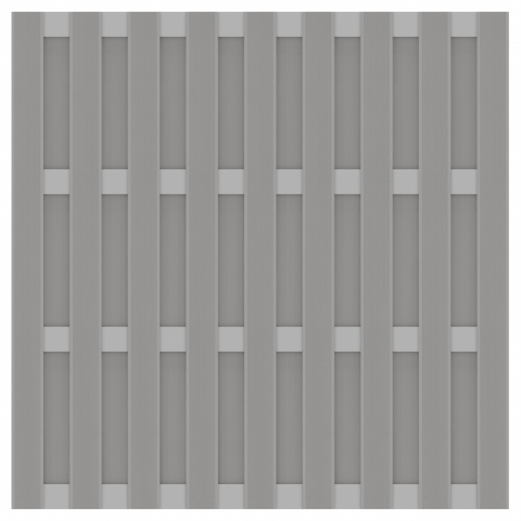 Zaun Jumbo WPC Alu Design grau-grau 2884 - 179x179cm