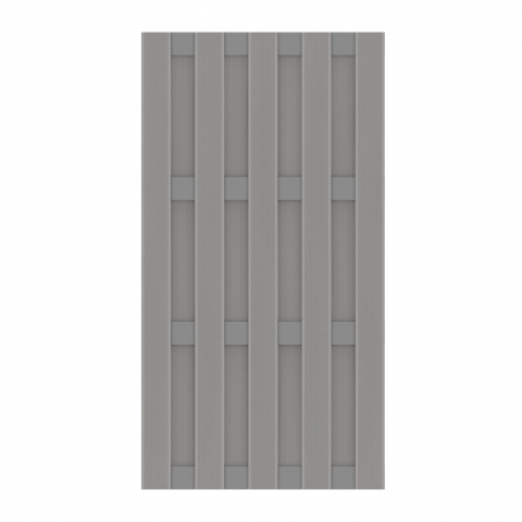 Zaun Jumbo WPC Alu Design grau-grau 2885 179x95cm
