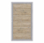 System Board Keramik XL Tor Eiche 2855, DIN links - H:180cm, Silberrahmen, Sonderbreite