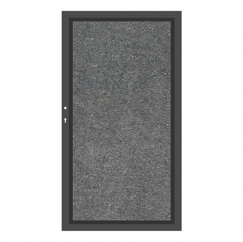 System Board Tor Basalt 2923, DIN links H:180cm, Anthrazitrahmen, Sonderbreite