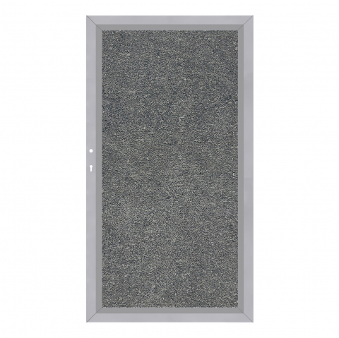 System Board Tor Basalt 2923, DIN links H:180cm, Silberrahmen, Sonderbreite