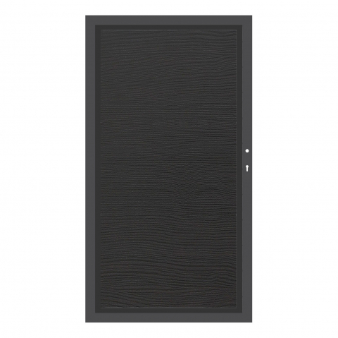 System Board Tor Hemlock 2923, DIN rechts H:180cm, Anthrazitrahmen, Sonderbreite
