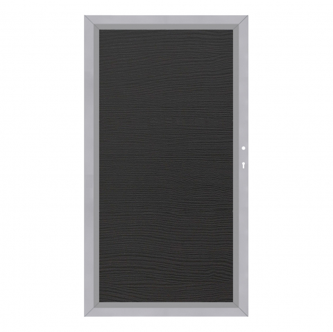 System Board Tor Hemlock 2923, DIN rechts H:180cm, Silberrahmen, Sonderbreite