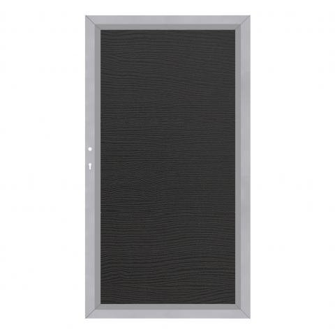 System Board Tor Hemlock 2923, DIN links H:180cm, Silberrahmen, Sonderbreite