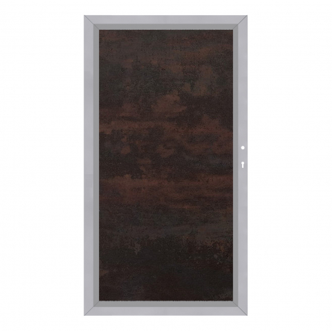 System Board Tor Oxido Flame 2923, DIN rechts H:180cm, Silberrahmen, Sonderbreite